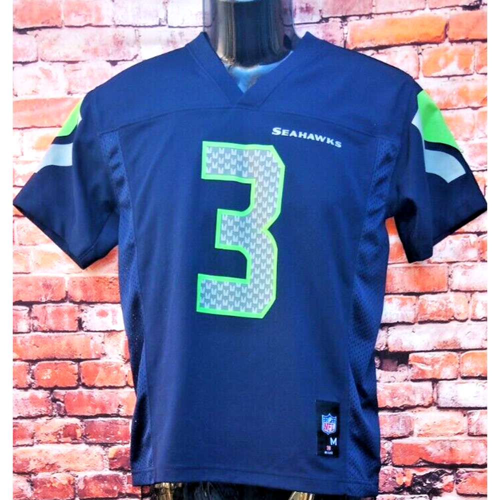 Seattle Seahawks NFL Team Apparel #3 Russel Wilson Jersey